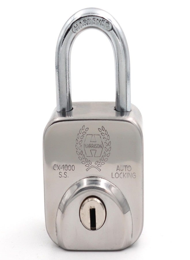 Harrison Padlocks/Square Padlock 52mm 12 Pin with 3 Computerised Keys CX-1000-0594 Pack of 1/ Mild Steel Material/Stainless Steel Finish/Padlocks, Locks, Locks for Main Door, Locks for Home - Image 5